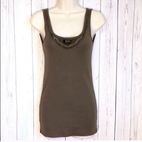 LOFT embellished camisole tank top small - Picture 1 of 7